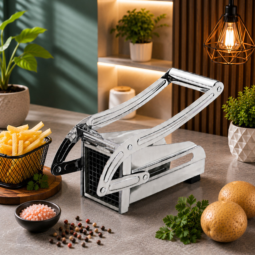 limvora by limvora Stainless Steel Potato Cutter French Fry Maker Potato Slicer(NA)