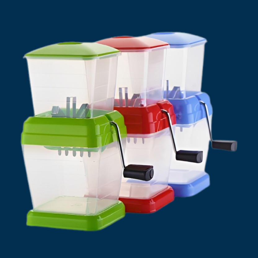 Billi Billi Manual Ice Shaver Transparent Plastic Hand Crank Beverage Tool Vegetable Chopper(3 chopper) - Flipkart Deal