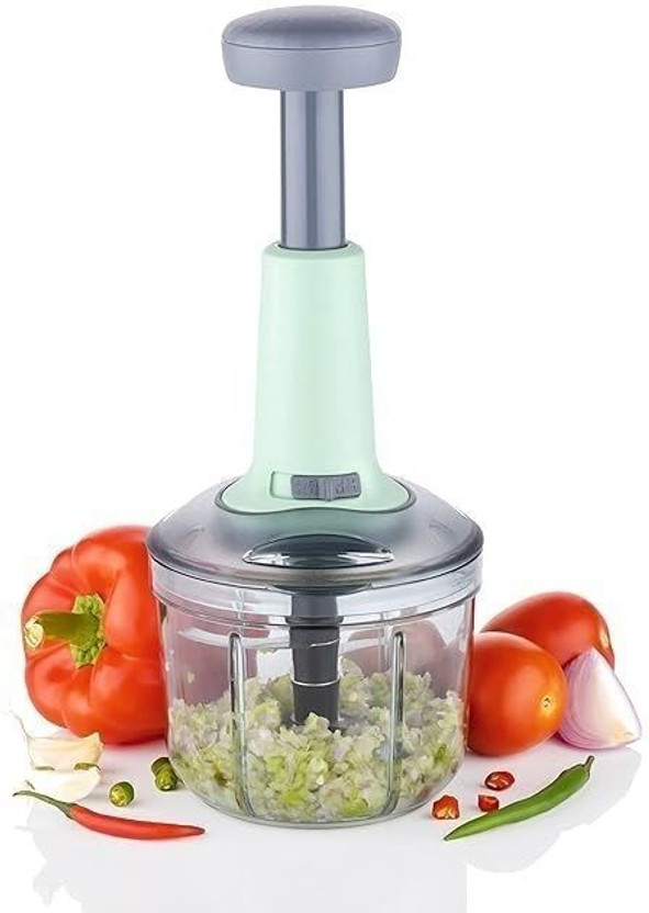Flipkart SmartBuy New Big size Hand Push 1000 ML with 5 Stainless Steel Blades Vegetable & Fruit Chopper(1 PUSH CHOPPER)