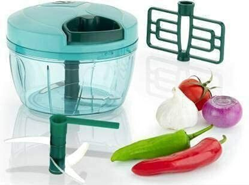 FULKIZA by MEERA 1000ml Premium Plastic Speedy Chopper With 5 Blades Quick Vegetable & Fruit Chopper(1 Unit of Quick Chopper)