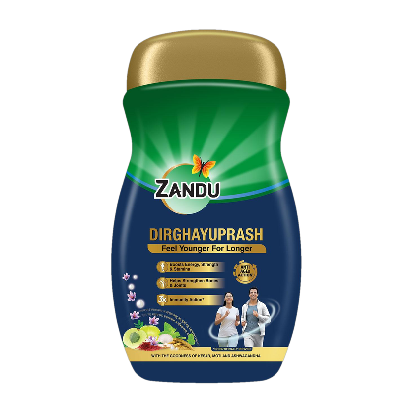 ZANDU Dirghayuprash Anti-AGEs Action | From House of Kesari Jivan Chyawanprash(900 g)