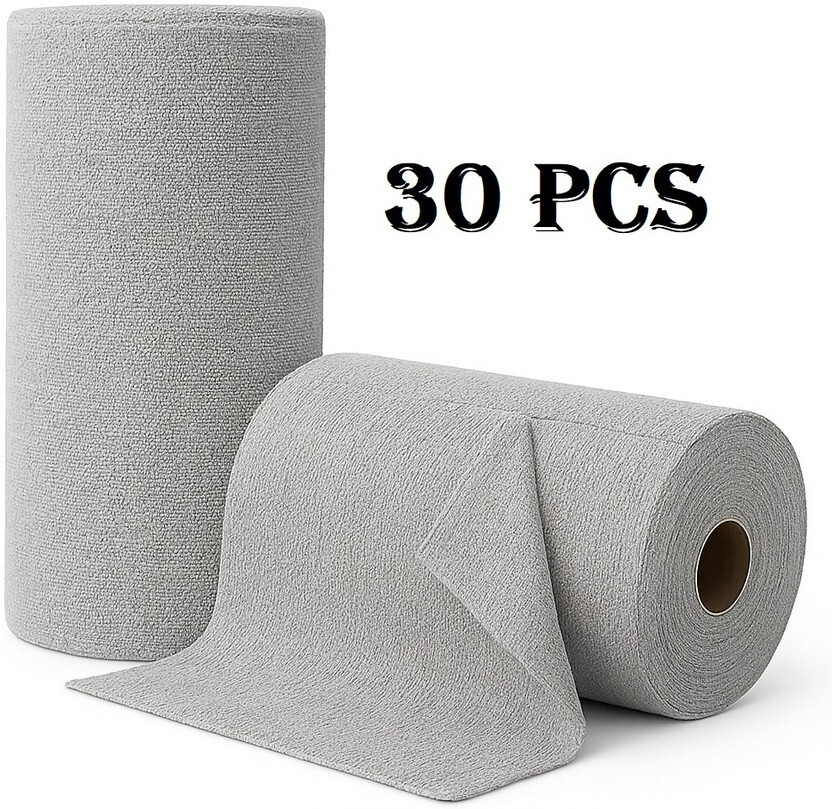 rudraenterprise rudraenterprise Reusable Kitchen Cleaning Cloth Roll, Washable Microfiber Dish Roll (30 Pcs) Dry Microfiber Cleaning Cloth - Flipkart Deal