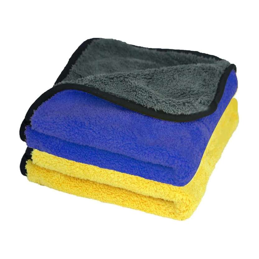 Fezora Microfiber Vehicle Washing  Cloth(Pack Of 2, 800 GSM)