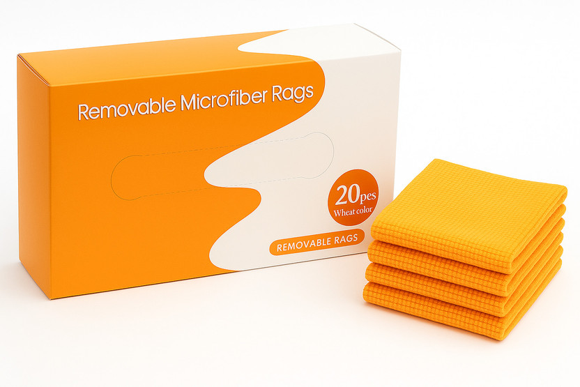 DR.VS Orange Microfiber Cleaning Cloth & Premium Towels for Cars Pack 1, 20 pec Wet and Dry Microfiber Cleaning Cloth