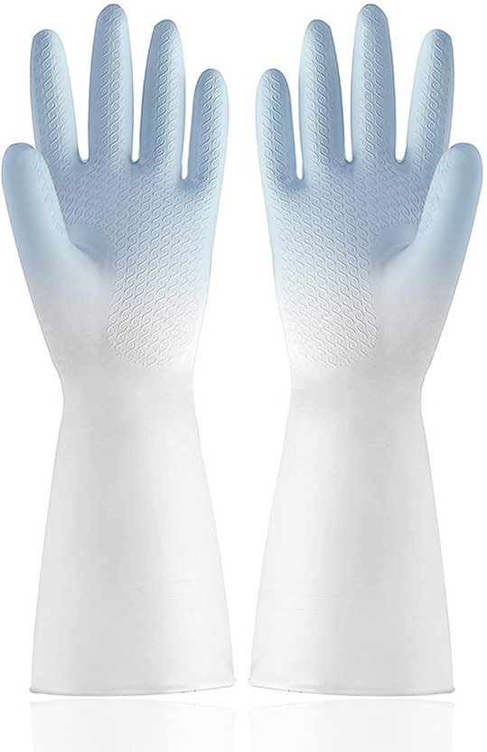 RBGIIT Rubber Hand Gloves For Gardens Fields Farm Equipment Agriculture Garage Lab B-26 Rubber  Safety Gloves(Pack of 1)