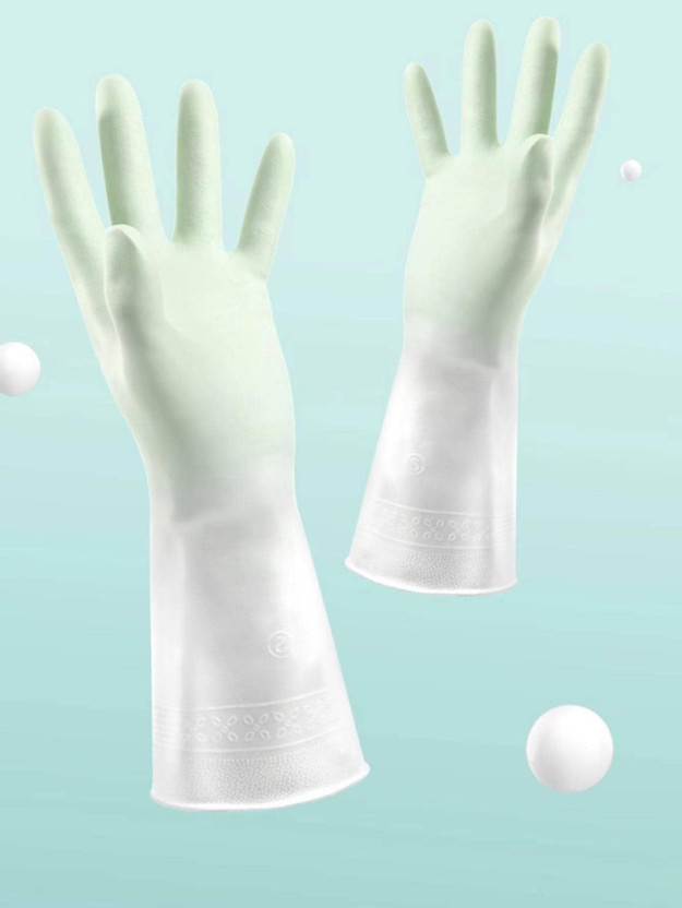RBGIIT Rubber Hand Gloves For Gardens Fields Farm Equipment Agriculture Garage Lab B-19 Rubber  Safety Gloves(Pack of 1)