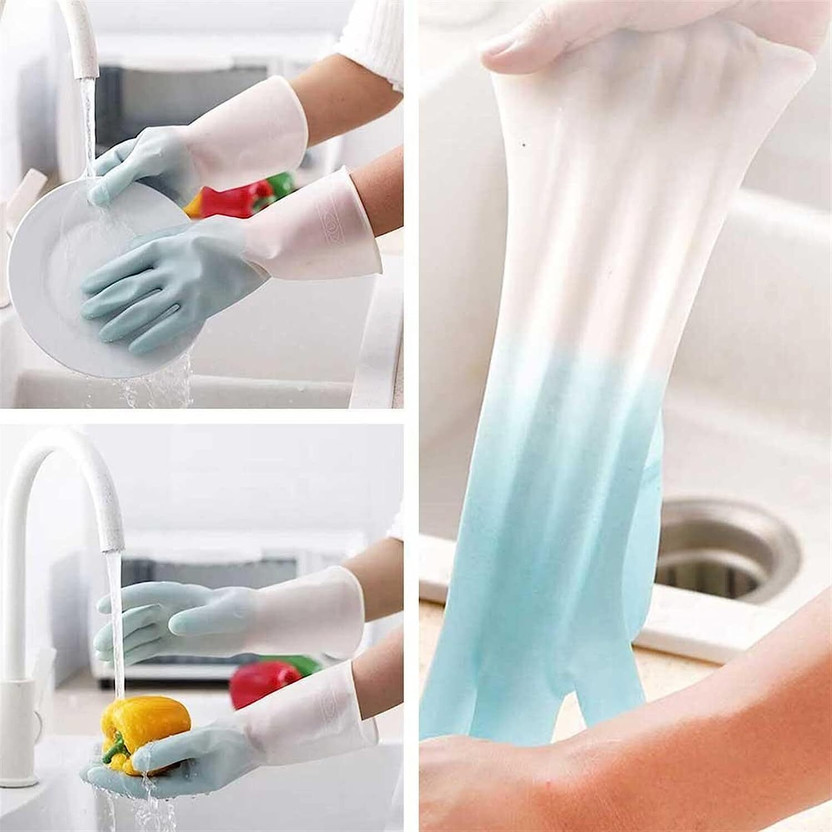 RBGIIT Rubber Hand Gloves For Gardens Fields Farm Equipment Agriculture Garage Lab B-25 Rubber  Safety Gloves(Pack of 1)