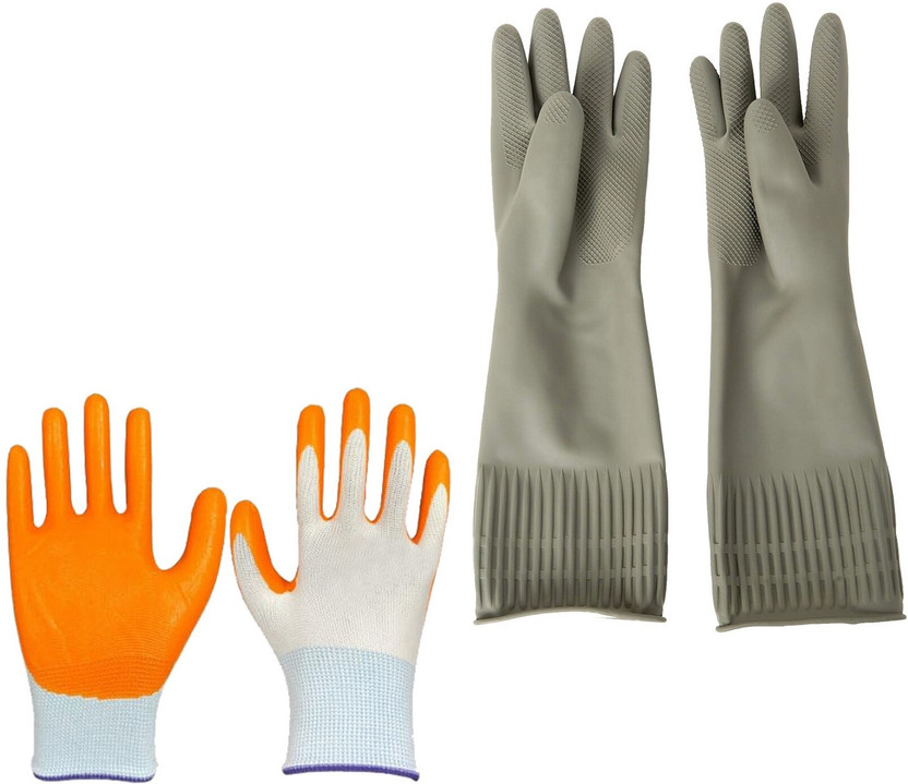 Masox Masox Store Nylon Safety Gloves Heat Resistant for Finger & Hand Protection Rubber Gloves S0 Gardening Shoulder Glove - Flipkart Deal