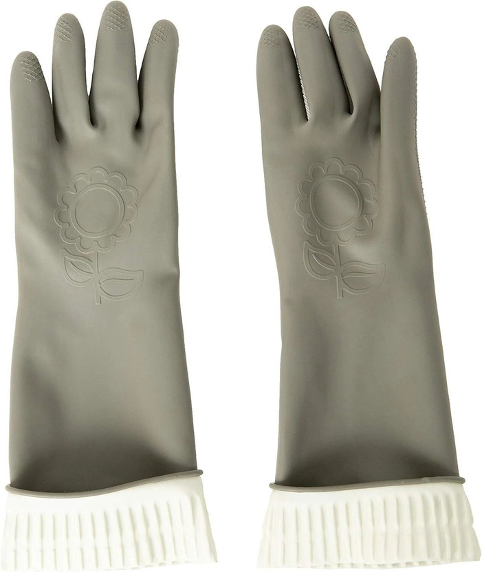 RBGIIT Long Sleeve Gloves For Dish Washing Cleaning Working Painting Gardening Pet Care Wet and Dry Glove(Large)