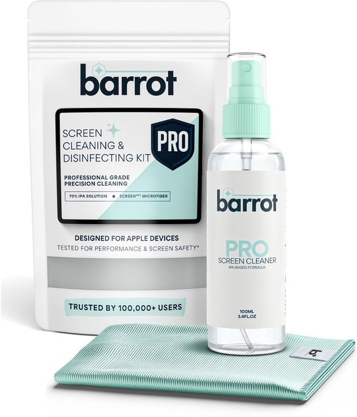 BARROT Screen Cleaning & Disinfecting Kit|Made with 70% IPA| Designed For Apple Devices for Computers, Laptops, Mobiles(BSC1_N)