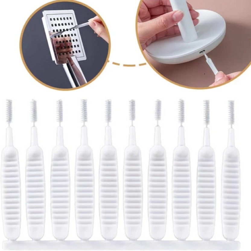 MAK Shower Nozzle Cleaning Brush,Keyboard,Gaps,Holes,Mobile Speaker Cleaner (10 Pcs) for Mobiles(Shower Nozzle Brush)