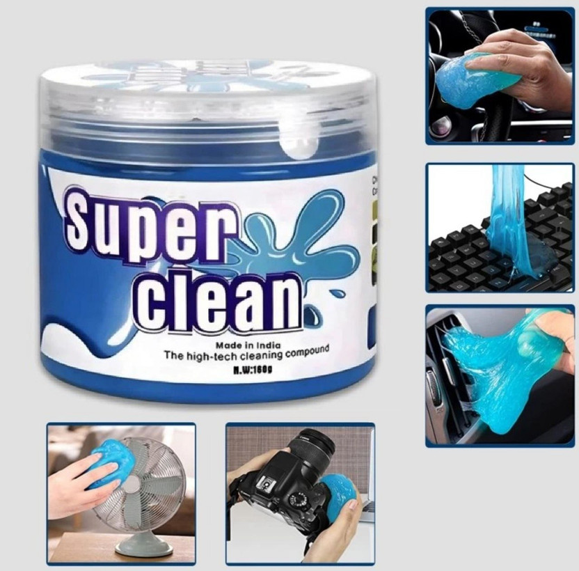 vgdsales Car Cleaning gel for Automotive Dust Removal Detailing Putty Slime Cleaner Super Clean Magic Cleaning Gel Dust Remover Flexible Reusable Soft Glue Vehicle Interior Cleaner(160 g)