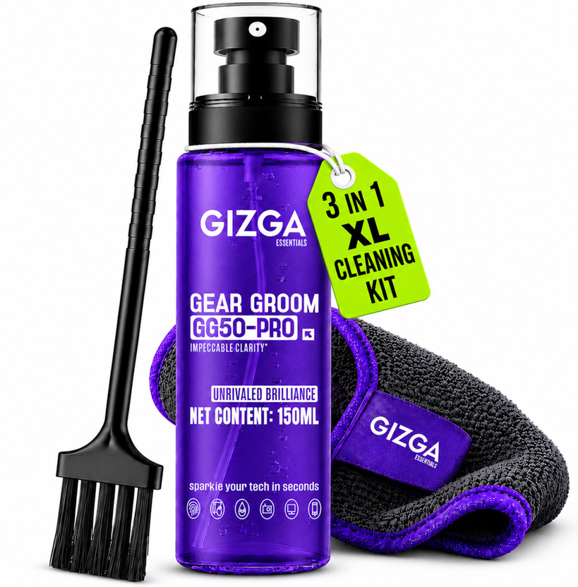 Gizga Essentials 3 in 1 Professional Cleaning Kit for Mobile etc. for Mobiles, Laptops, Computers(Gz-CK-101-104)