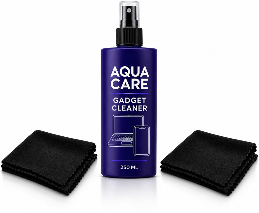 Aqua Care Gadget Cleaner 250 ML 2 Cloths for Laptop Mobile Screen Keyboard Device Care Kit for Computers(AQUACARE-GADGET-CLNR-250ML+2CL)