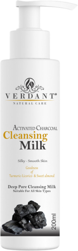 Verdant Natural Care Charcoal Cleansing Milk Face Wash(200 ml)