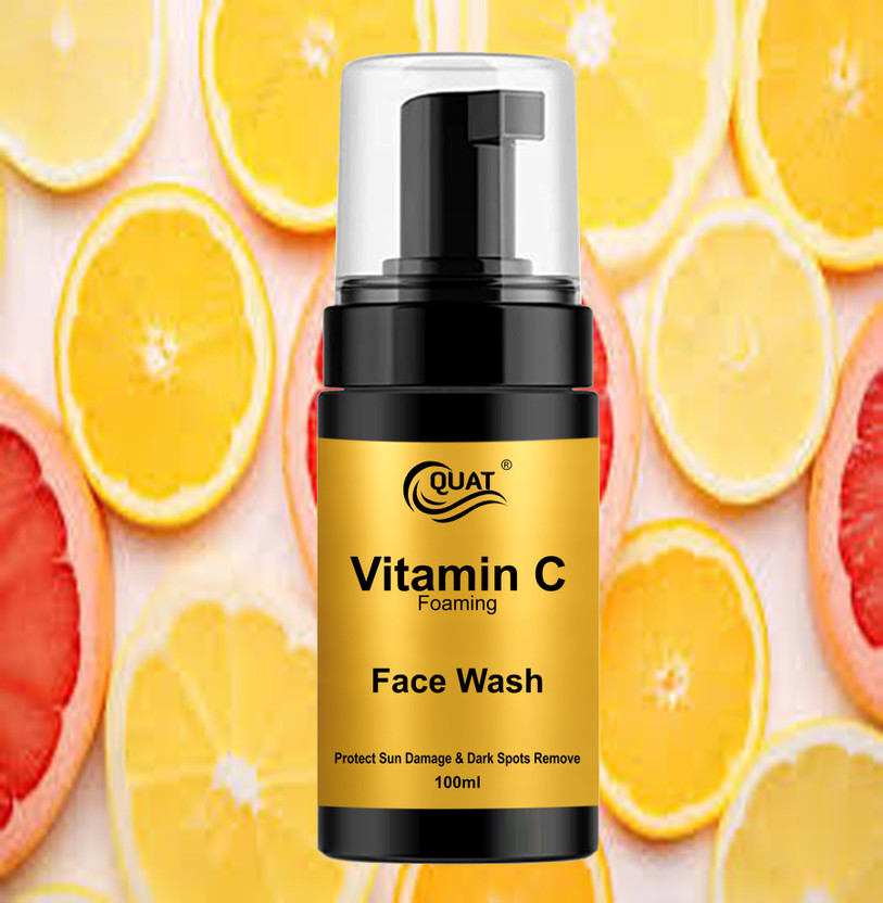 QUAT "Fizz & Fresh: Vitamin C Foam Cleanser for Glowing Skin" Face Wash(150 ml)