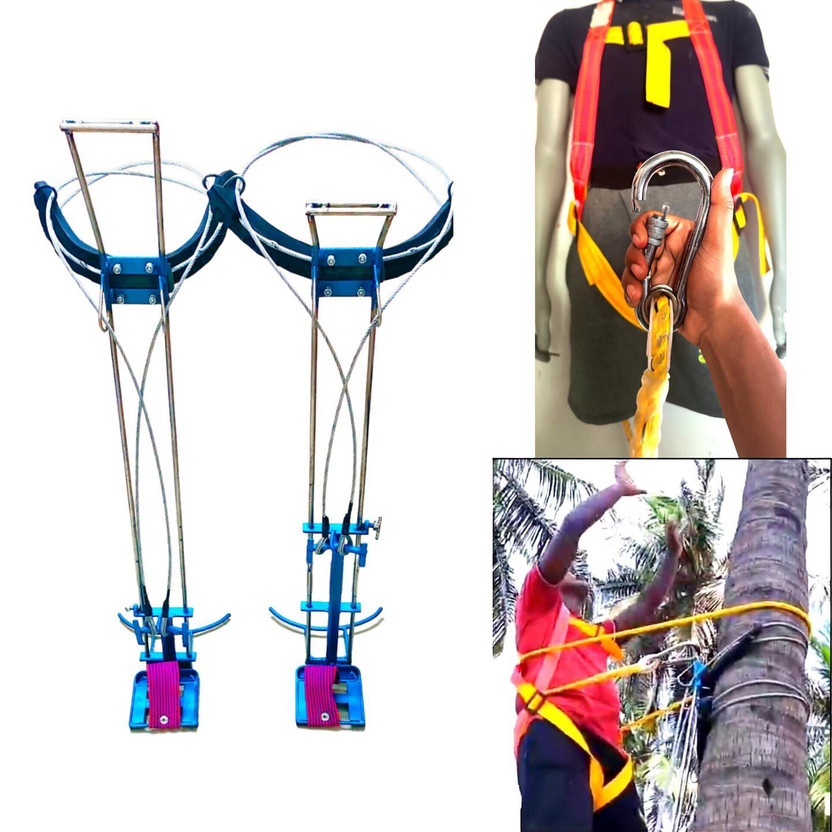 SARA SARA Large Coconut tree climbing Tool With Full body safety belt safe Tree Climber Safety Harness(XL) - Flipkart Deal
