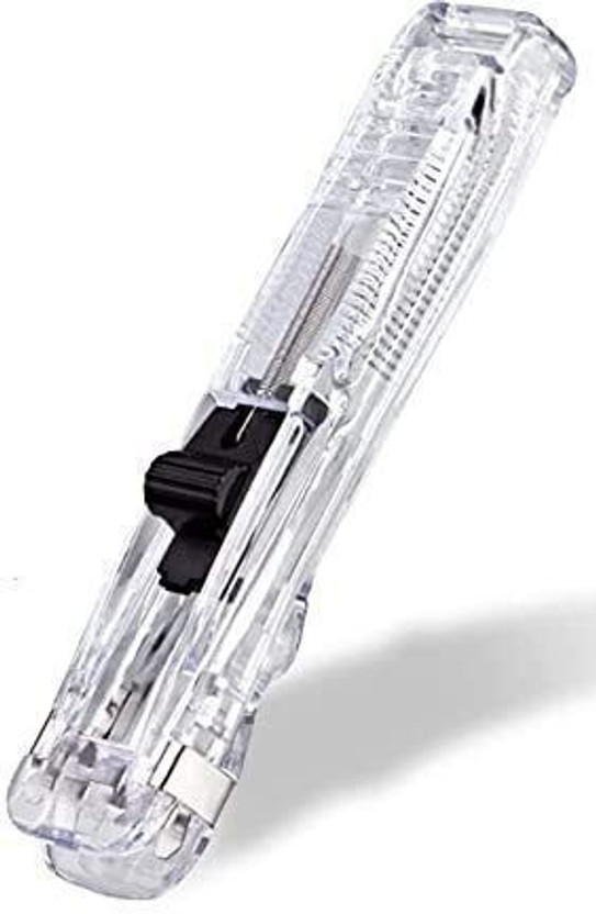 ALAMPAR Paper Clip Set Binder Clips Paper Clamps for Office medium steel paper clip(Set of 50, Transparent)