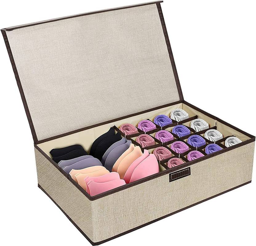 Trendegic Collapsible Drawer Dividers Undergarments Wardrobe Storage 17