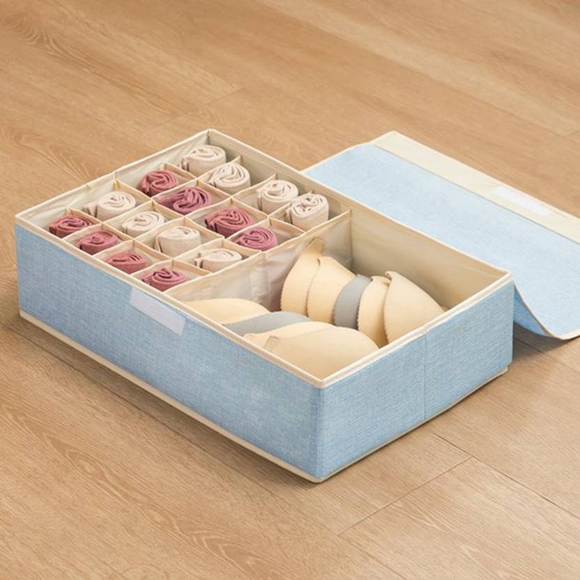 Luxula Drawer Dividers Collapsible Undergarments Wardrobe Storage 17 Grid Closet Divider Price