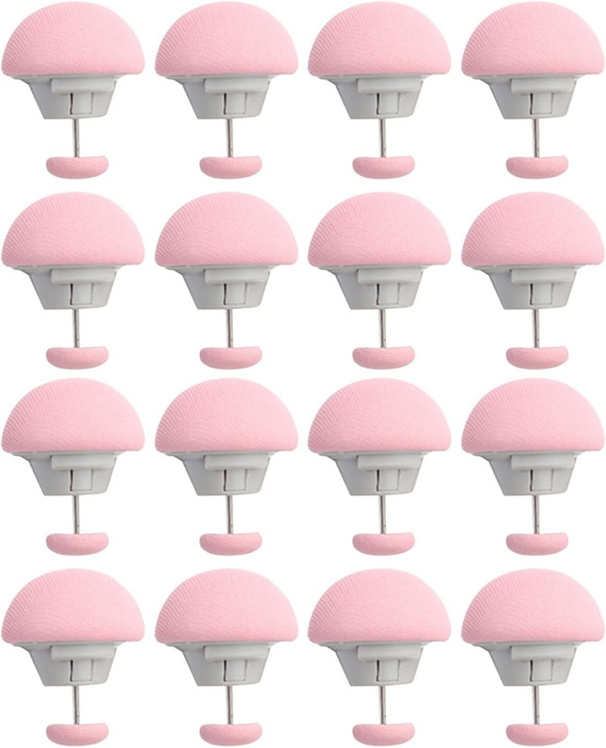 Kerguelen duvet cover fixing pins Cotton Cloth Clips(Pink, Multicolor Pack of 6)