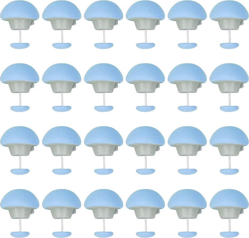 Woodtula Duvet Comforter Clips, Blanket Buttons, Duvet Clips, Rajai Cover Clips Cotton, Stainless Steel Cloth Clips(Blue Pack of 24)