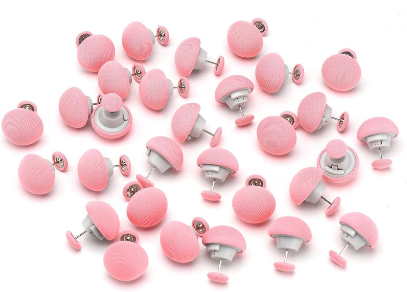 P-PLUS INTERNATIONAL P-Plus International Quilt Holder Clip, Quilts Comforter Buttons, Duvet Button Cotton, Stainless Steel Cloth Clips(Pink Pack of 30)