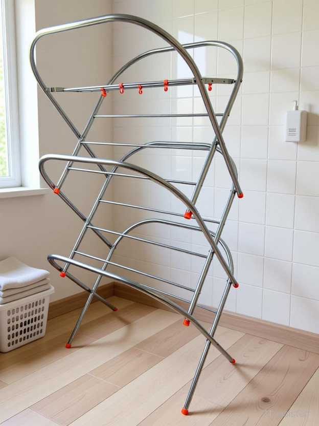 Dervino Dervino Steel Floor Cloth Dryer Stand Skyhigh Heavy Duty Folding Large 6ft 3 layer easy to use for balcony and terrace(3 Tier) - Flipkart Deal