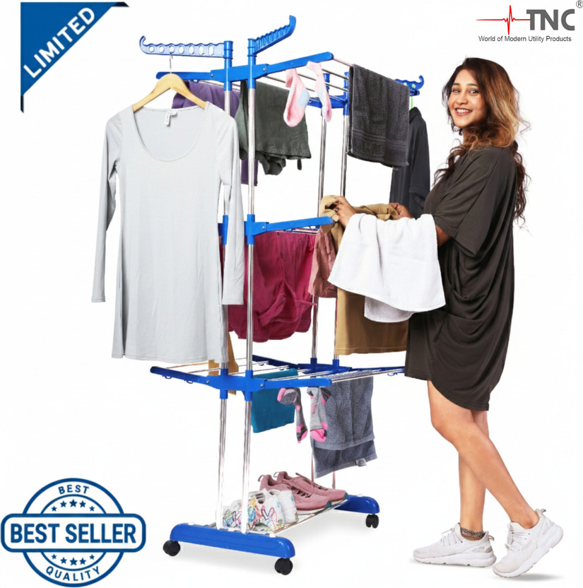 TNC Steel Floor Cloth Dryer Stand 900047(3 Tier)