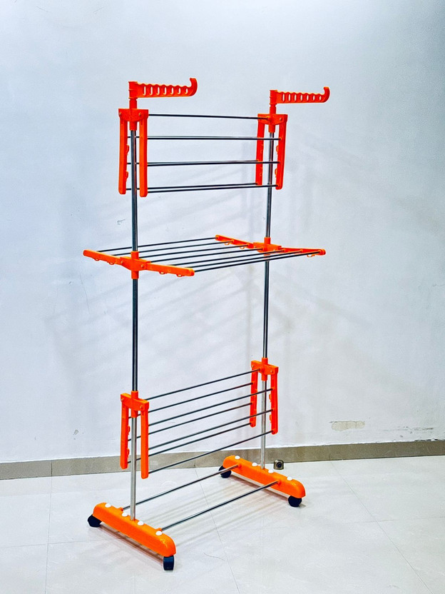 FAVOUR Steel Floor Cloth Dryer Stand O1MSNEW004(3 Tier)
