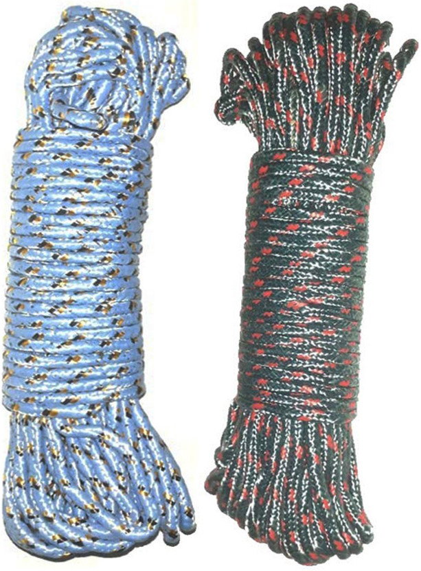 Aseenaa Aseenaa Big Size 10 Meters Cloth Hanging Rope For Both Indoor & Outdoor Use (Pack Of 2) Nylon Retractable Clothesline(10 m) - Flipkart Deal