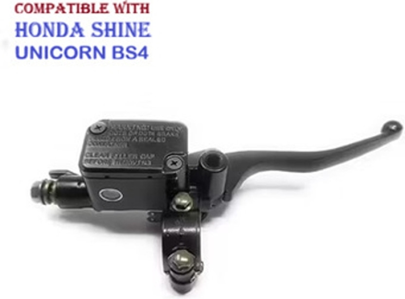 victrix Right Side Handlebar Disc Brake Master Cylinder Assembl Brake Lever For Honda Unicorn, CBZ Extreme, Hunk, Shine(BLACK)
