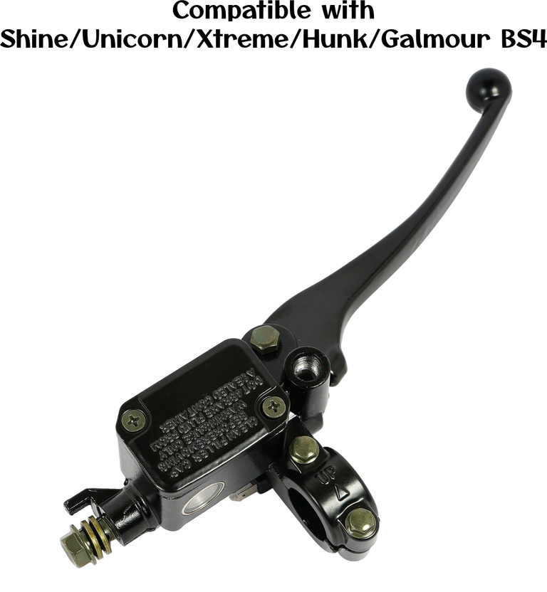VKHAS Shine master cylinder, Unicorn master cylinder Brake Clutch Lever For Honda CB Shine, Unicorn(BLACK)