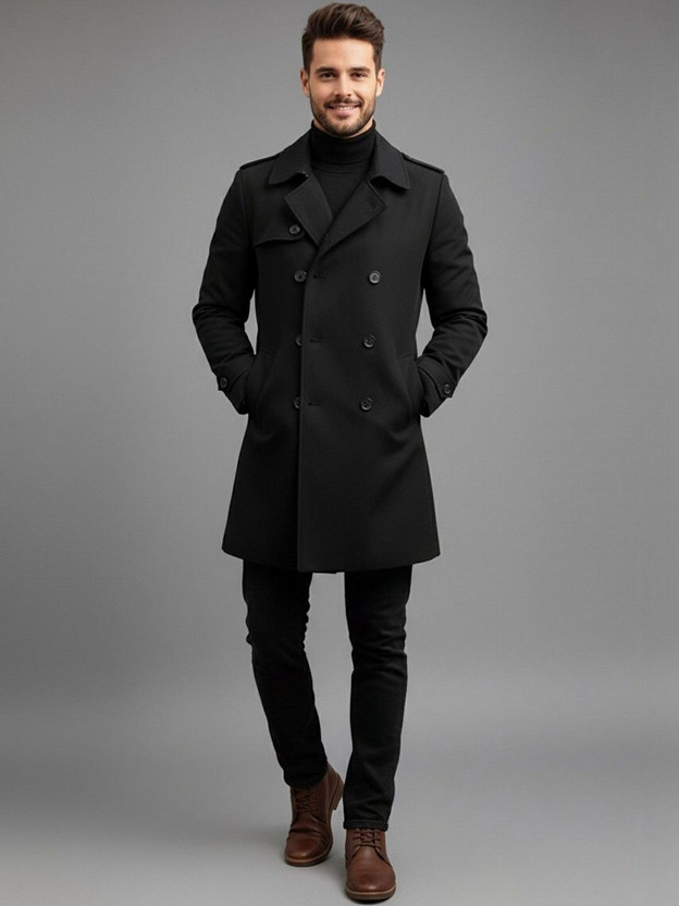 Mast Mast & Harbour Wool Solid Coat - Flipkart Deal