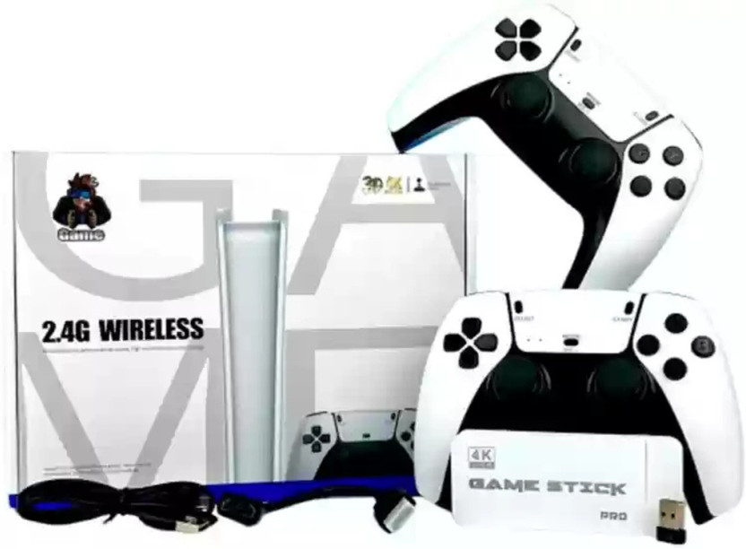Timkolas M15 Game Box 2.4Ghz Retro Game Stick, 4K HDMI Output & Wireless Controller_17 64 GB with samurai sowdown, Ninja Dragun, king of fighter,Castlevania, Donkey Kong Country(Multicolor)