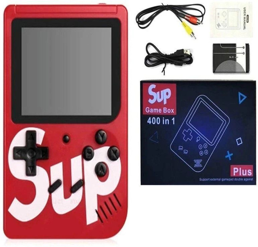 SUP 400 in 1 Games Retro Game Box Console Handheld portable game box SUP Handheld Game Console,Classic Retro Video Gaming Player Colorful LCD Screen USB Rechargeable Portable Game Console Classic Best Birthday Gift for Kids Boys Girls Sup box handheld console Best android retro handheld best x box c