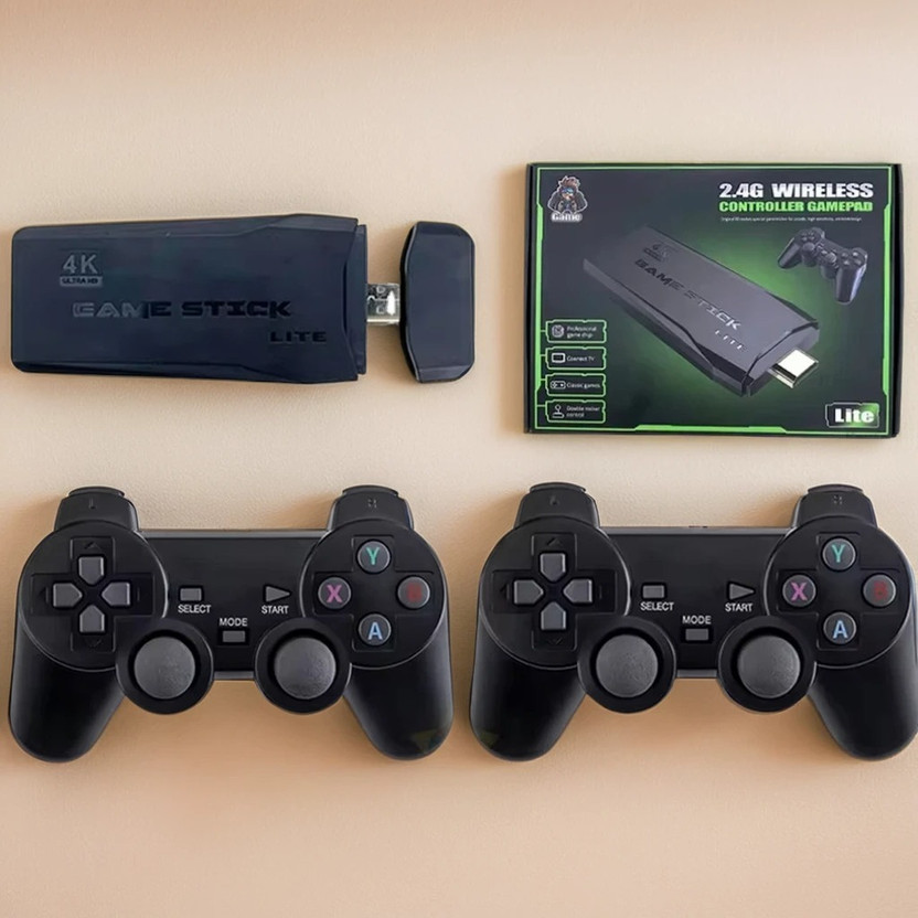 HDMI 4K Retro Stick 64GB with Dual Gamepads Exclusive Edition(Code in the Box - for PC)
