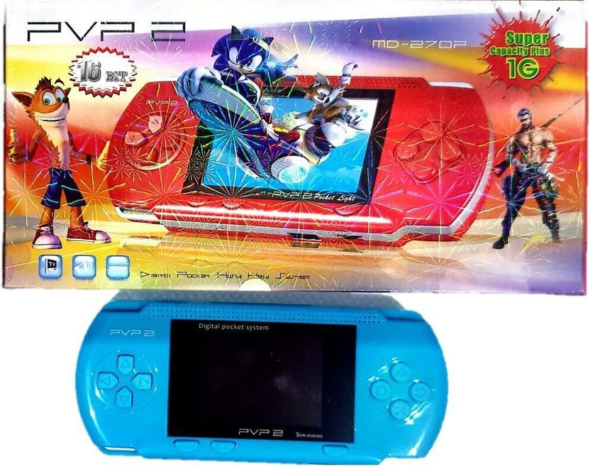 Clubics PVP2 - Video Game for Kids (Lite Blue) 1 GB with Super Mario 1 GB with Super Mario Limited Edition(Code in the Box - for PC)