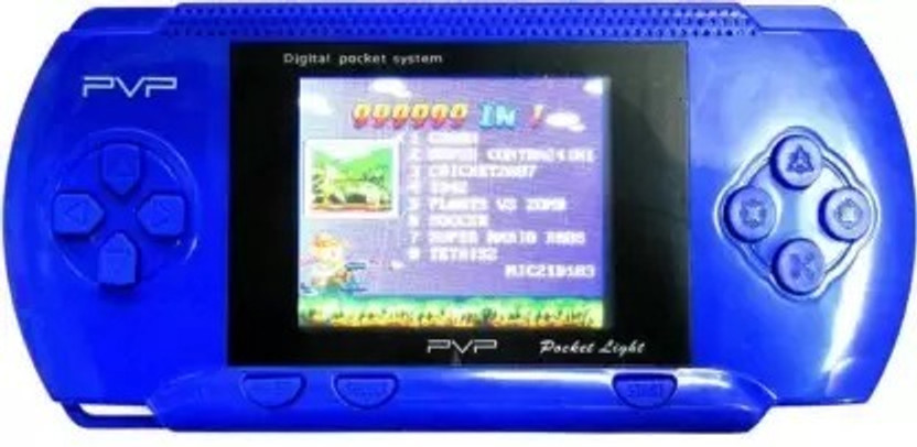 LATEST PVP KIDS VIDEO GAME with SUPER MARIO, CONTRA and MANY MORE (Blue) Limited Edition(Code in the Box - for PC)