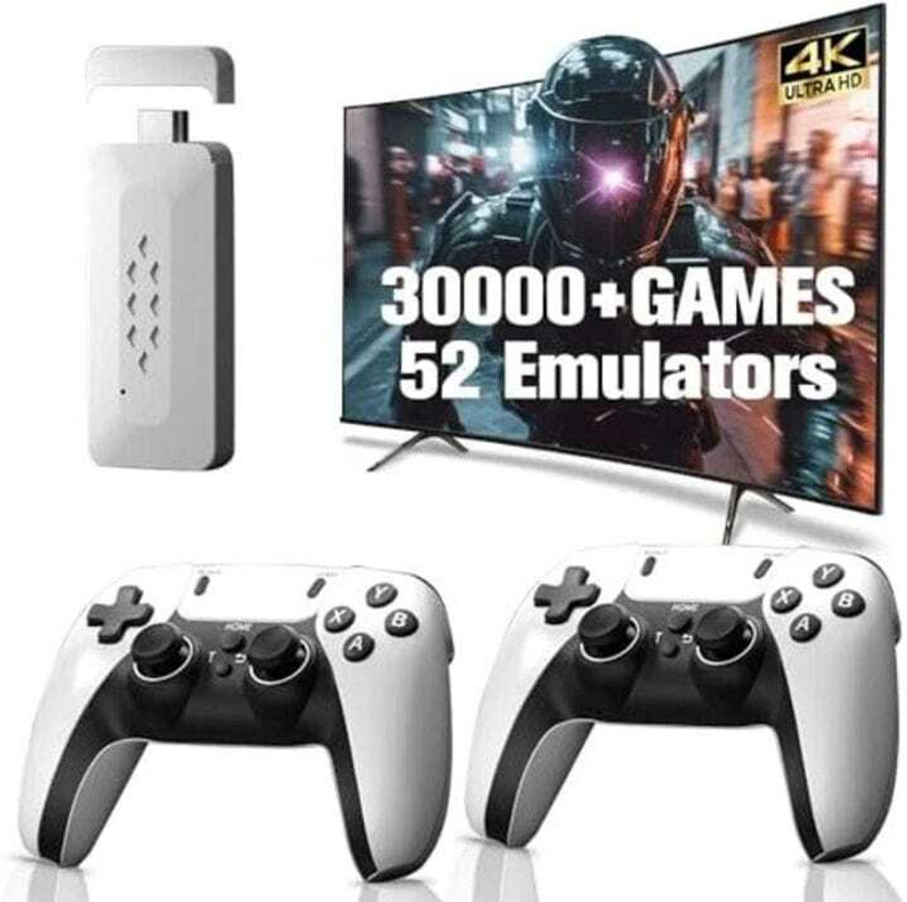 M22 Retro Wireless Gaming Stick, 52 Emulators, 30,000+ Games, 64GB Complete Edition(Code in the Box - for PC)