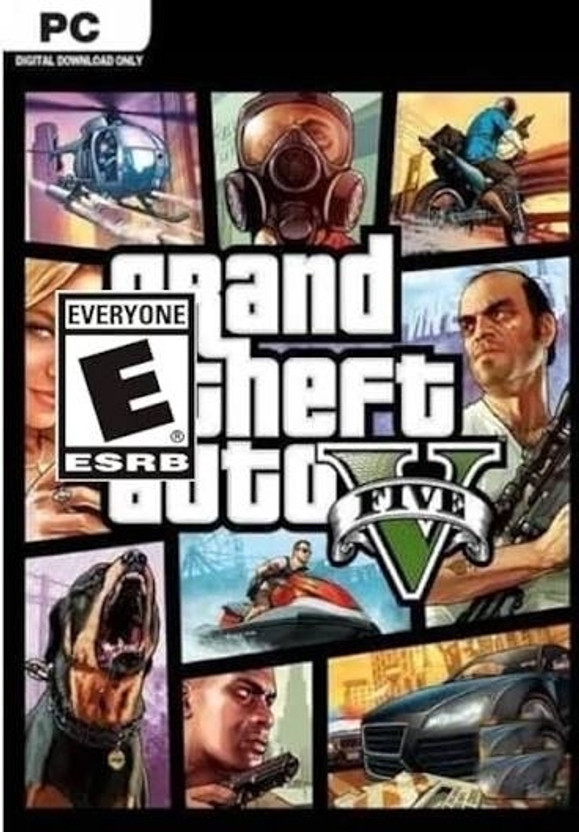 GTA V Offline (Need to download) Code in box Deluxe Edition with Full Game, Game and Expansion Pack(Code in the Box - for PC)