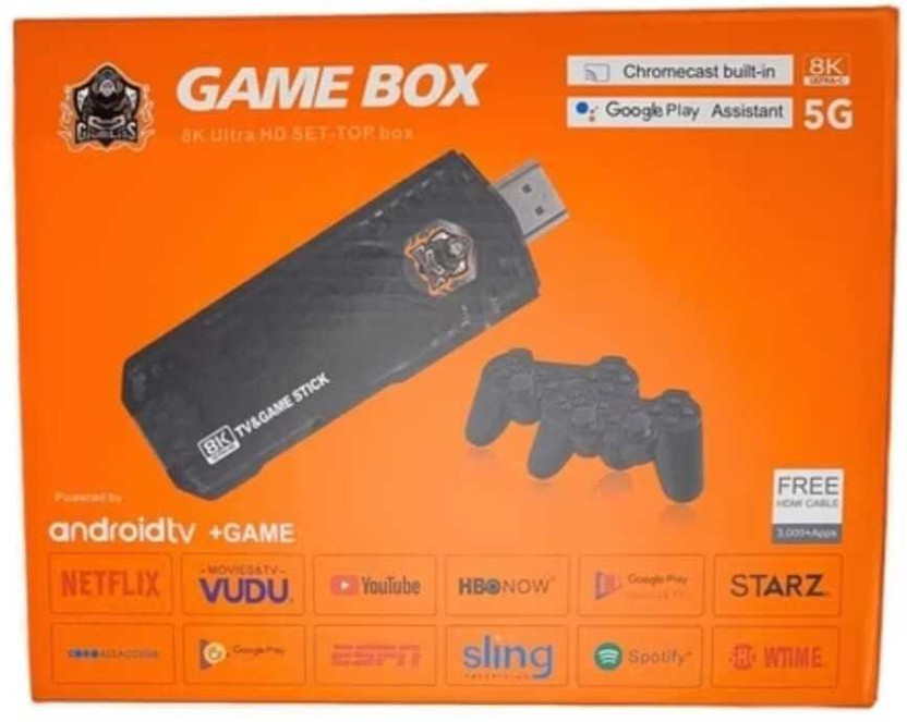 All-in-1 Entertainment: 20000+ Games Box 8k Ultra HD SetTop Box With Retro Games Limited Edition(Code in the Box - for PC)