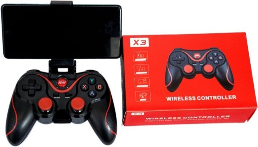 X3 Mobile wireless Bluetooth Game controller with bracket support iOS/Android Black Edition with Expansion Pack Only(Code in the Box - for DS)