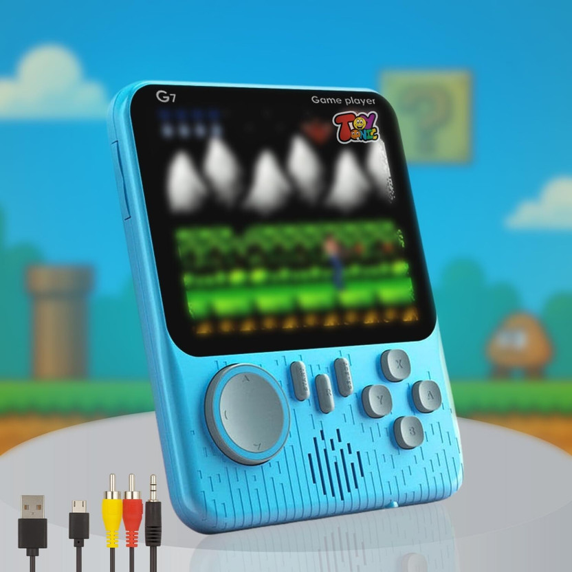G7 Handheld Game Console 666 In 1 Preloaded Games Rechargeable Game for Kids(Code in the Box - for PSP)