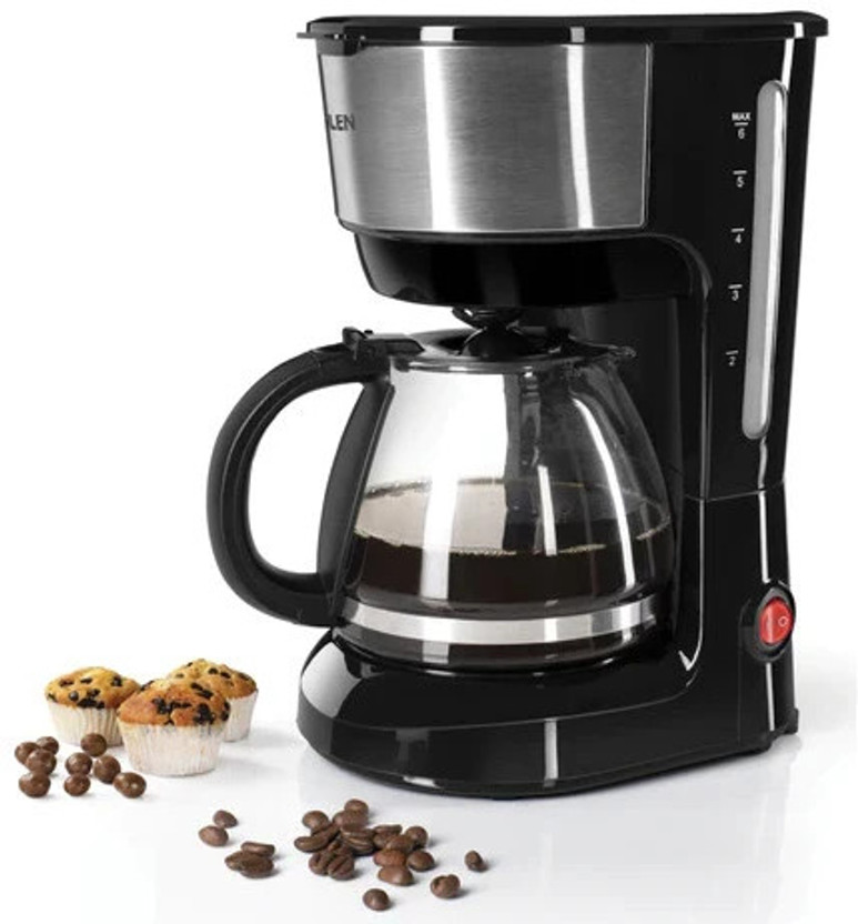 Glen SA9052CMNEW 6 Cups Coffee Maker(BLACK AND GREY)