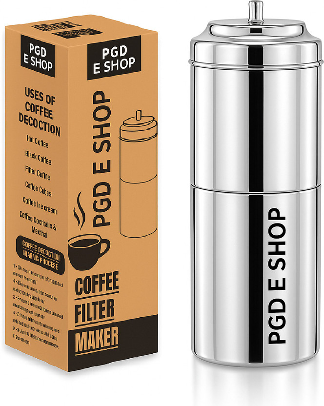 CENTURA Premium Stainless Steel South Indian Coffee Filter Coffee maker 100ml 2 Cups Coffee Maker(Steel)