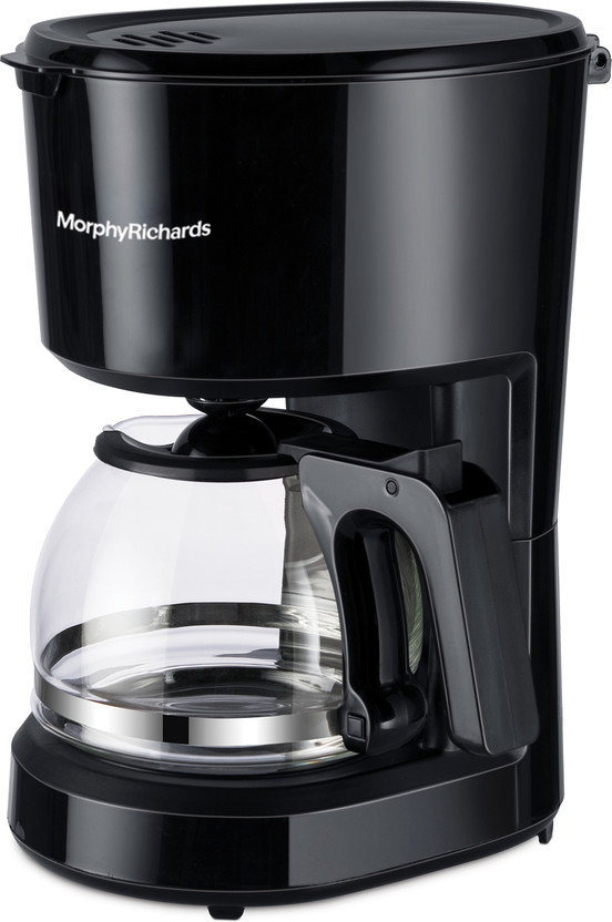 Morphy Richards Europa Anti-Drip Function|Dry Heat Protection|Warming Plate|2 Years Product Warranty 6 Cups Coffee Maker(Black)