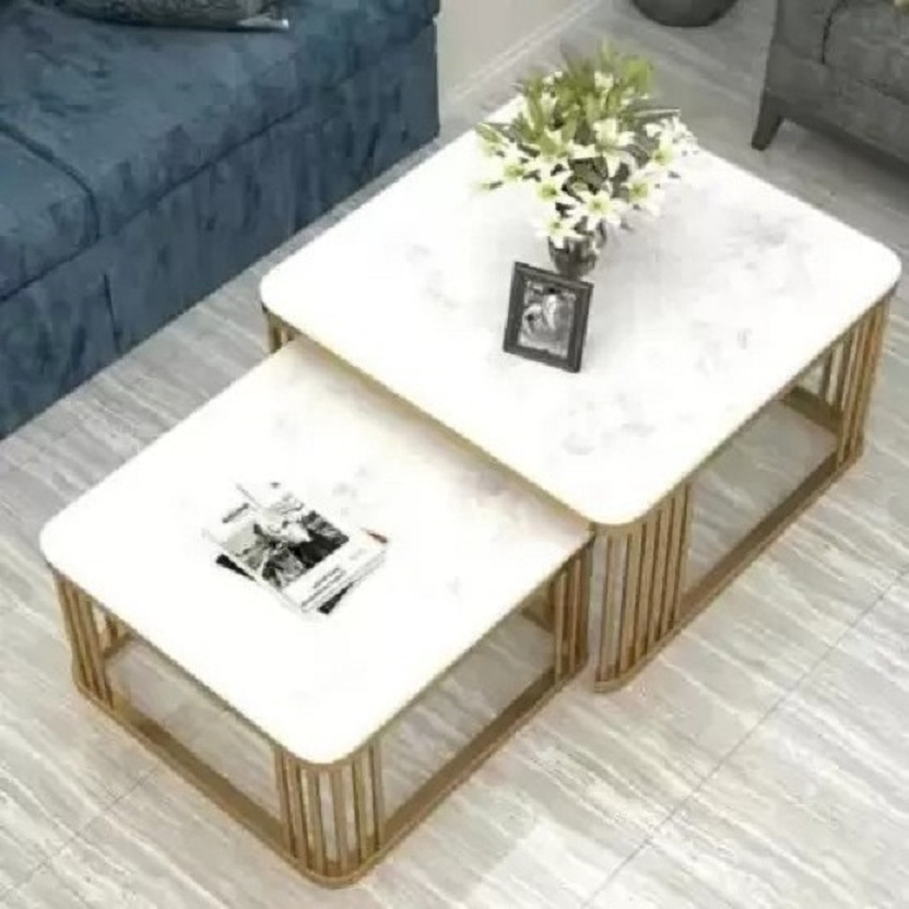 Suhailbrothers Engineered Wood Coffee Table(Finish Color - White, Pre-assembled)