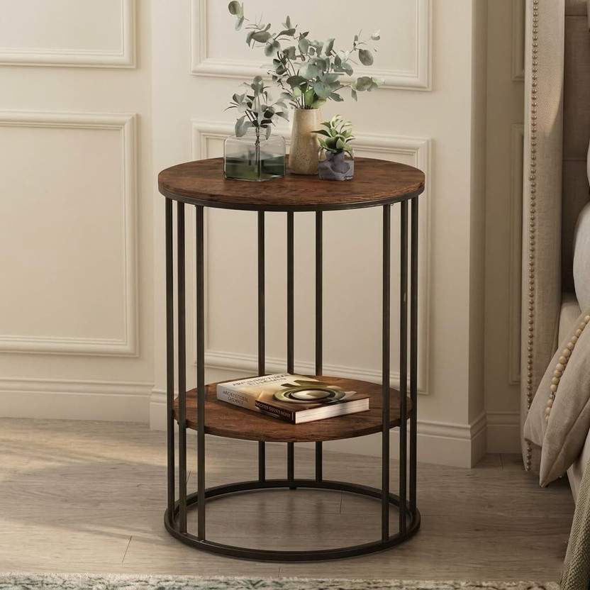 The Flourish Engineered Wood Coffee Table(Finish Color - BROWN BLACK, Pre-assembled)