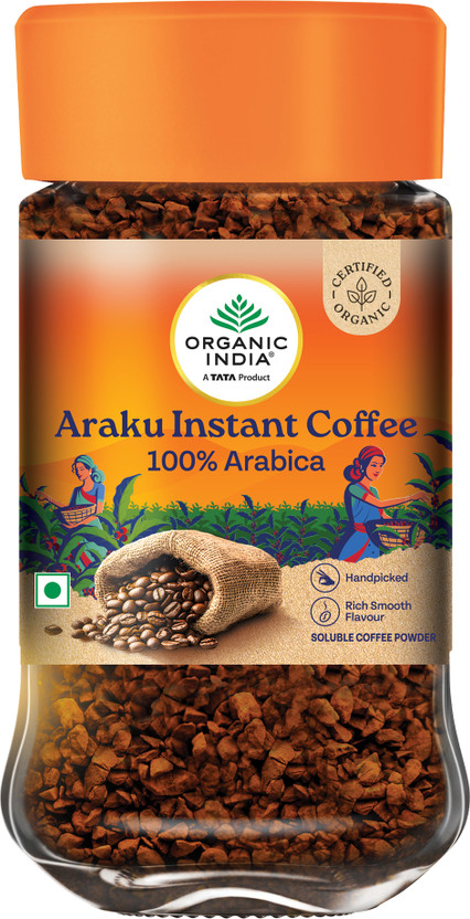 ORGANIC INDIA Araku Instant Coffee 50 g Instant Coffee(50 g, Pure Flavoured)